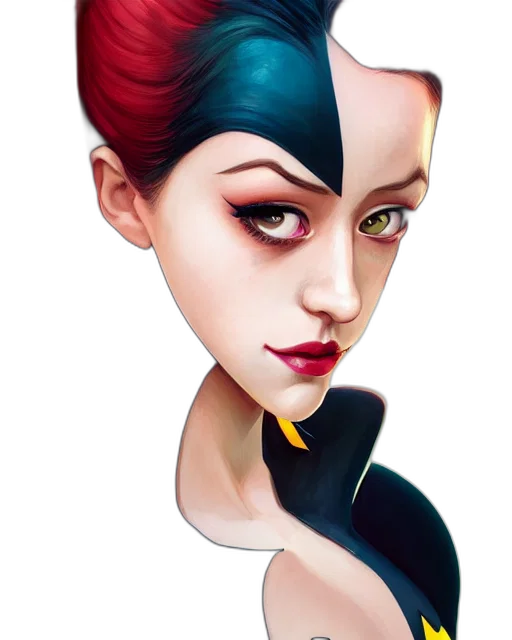 face, mask, fantasy art, cartoon transparent PNG cut-out