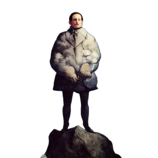 jacket, staff, animal, creature transparent PNG cut-out