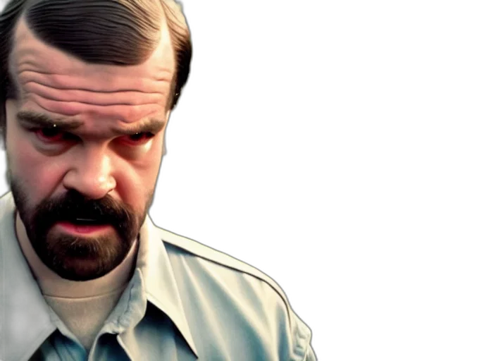film, still, jim, hopper transparent PNG cut-out