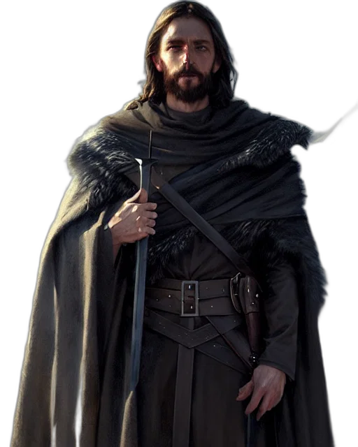 sword, staff, weapon, jacket transparent PNG cut-out
