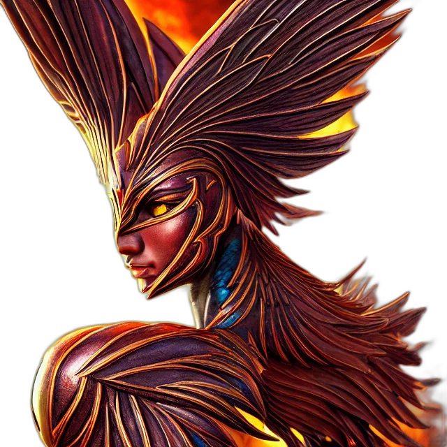 mask, dragon, crown, hair transparent PNG cut-out