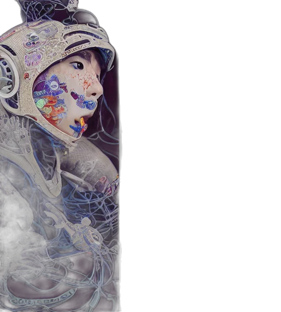 mask, dress, photorealistic, fantasy art transparent PNG cut-out
