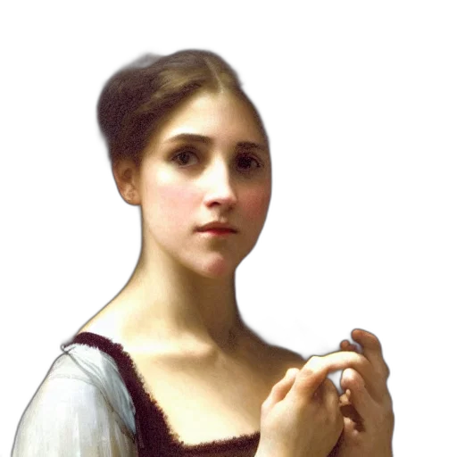 dress, jewelry, face, staff transparent PNG cut-out