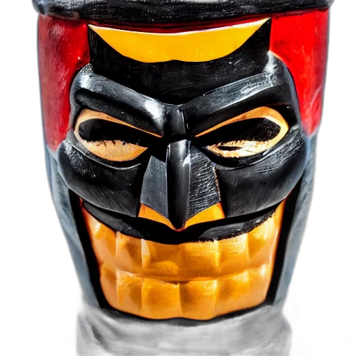 mask, face, crown, 3d render, photorealistic, closeup, photograph, batman transparent PNG cut-out