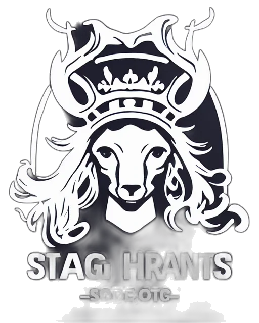 staff, fantasy art, concept art, 3d render, esports, logo, stag, wearing transparent PNG cut-out