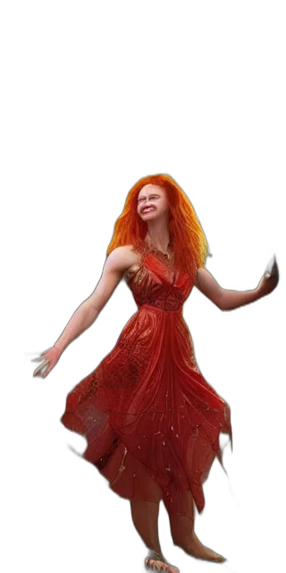 dress, hair, creature, 3d render, concept art, photorealistic, fantasy art, fit transparent PNG cut-out