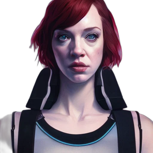robot, face, jacket, concept art transparent PNG cut-out
