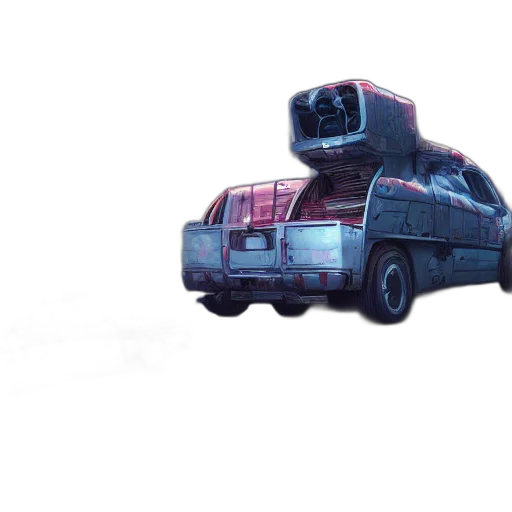car, robot, weapon, jacket transparent PNG cut-out