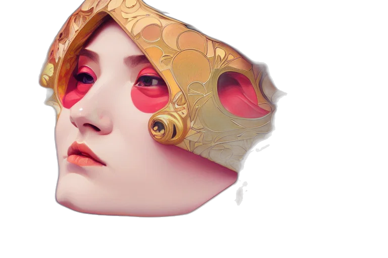 mask, crown, face, hat transparent PNG cut-out