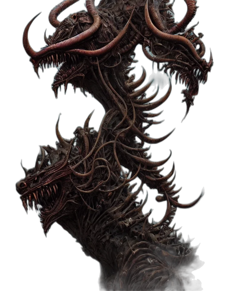 dragon, creature, staff, animal transparent PNG cut-out