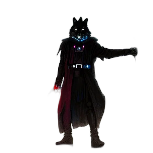 staff, robot, mask, crown transparent PNG cut-out