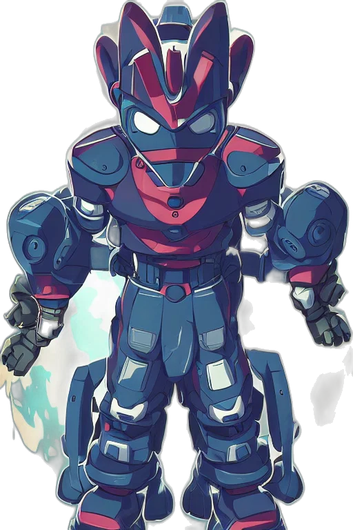 robot, concept art, comic book art, watercolor transparent PNG cut-out