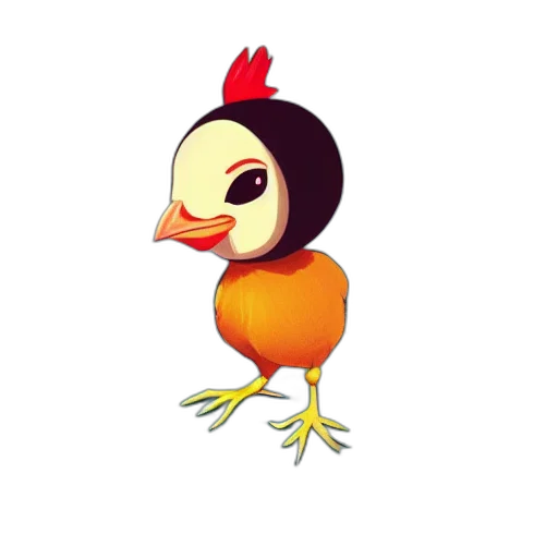 animal, creature, pixel art, concept art, 3d render, cartoon, anthropomorphic, baby transparent PNG cut-out