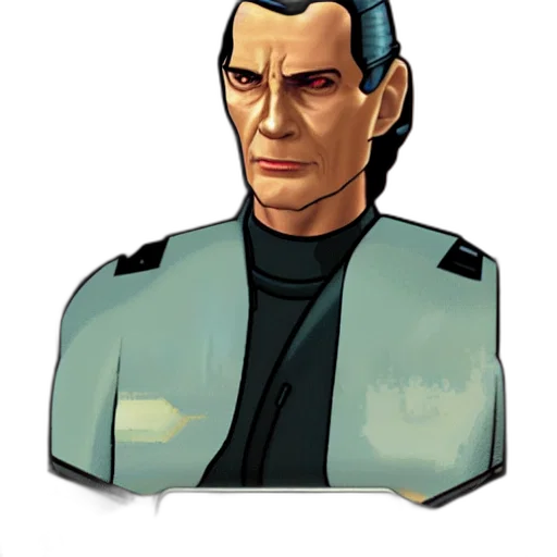 staff, face, jacket, concept art, pixel art, comic book art, cartoon, admiral transparent PNG cut-out