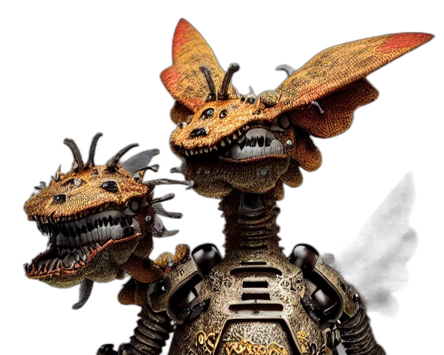 dragon, robot, creature, concept art transparent PNG cut-out