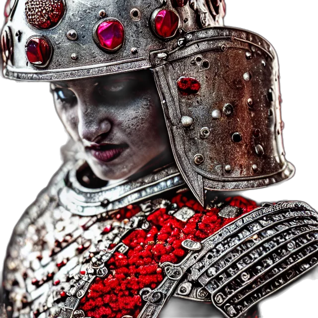 crown, sword, robot, face, fantasy art, photorealistic, concept art, 3d render transparent PNG cut-out
