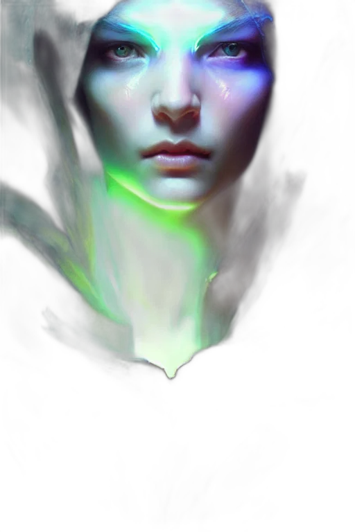 face, mask, robot, creature, photorealistic, fantasy art, concept art, cyberpunk transparent PNG cut-out