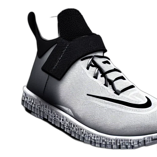 shoes, 3d render, photorealistic, nike transparent PNG cut-out