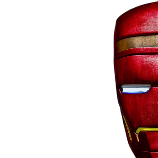 mask, robot, face, 3d render transparent PNG cut-out