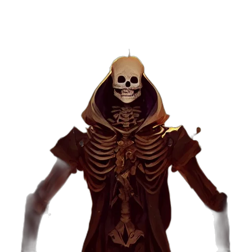 mask, staff, creature, face, concept art, fantasy art, 3d render, pixel art transparent PNG cut-out