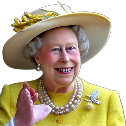 crown, hat, jewelry, face, photorealistic, banana, queen, england transparent PNG cut-out