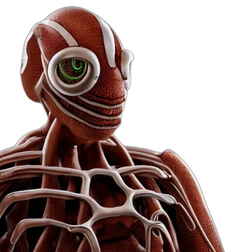 robot, mask, creature, 3d render transparent PNG cut-out