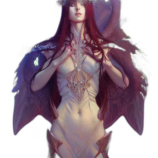 jewelry, creature, fantasy art, concept art, pixel art, comic book art, dark, red transparent PNG cut-out