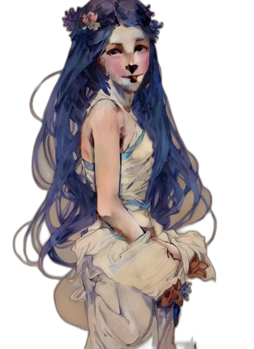 dress, mask, creature, face transparent PNG cut-out