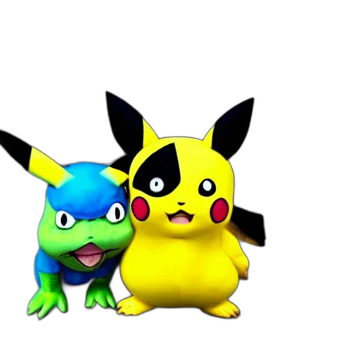 animal, 3d render, concept art, pixel art, photorealistic, pikachu, hulk, cosplay transparent PNG cut-out