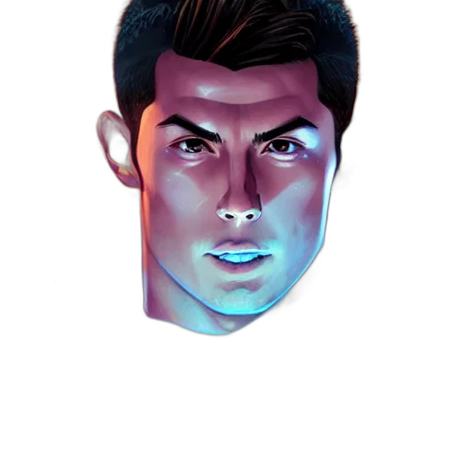 face, mask, hair, comic book art transparent PNG cut-out