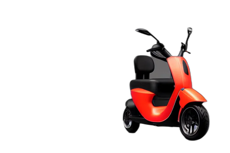 car, 3d render, mobility, scooter transparent PNG cut-out
