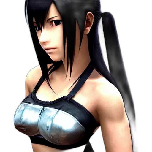 weapon, 3d render, concept art, photorealistic, fantasy art, monochrome, tifa, final transparent PNG cut-out