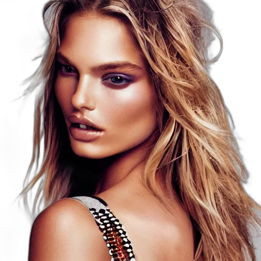 jewelry, face, hair, photorealistic transparent PNG cut-out