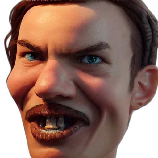 face, creature, mask, staff transparent PNG cut-out