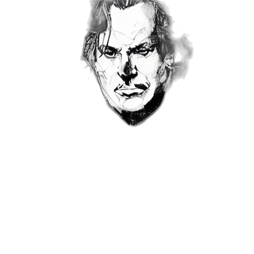 face, mask, hair, creature transparent PNG cut-out