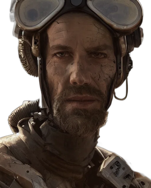 face, staff, robot, weapon, concept art, photorealistic, fantasy art, comic book art transparent PNG cut-out