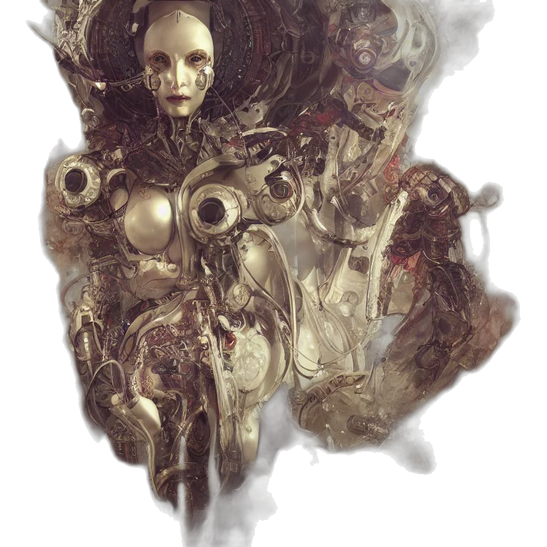 robot, mask, creature, face transparent PNG cut-out