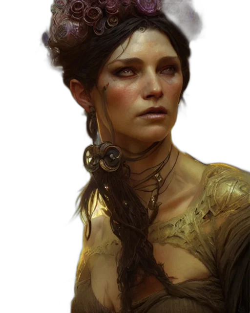 face, crown, staff, dragon, fantasy art, concept art, photorealistic, oil painting transparent PNG cut-out