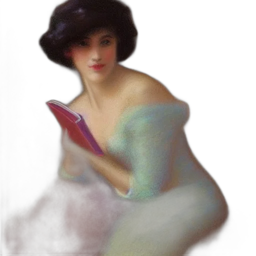 dress, staff, face, hair, oil painting, photorealistic, concept art, fantasy art transparent PNG cut-out