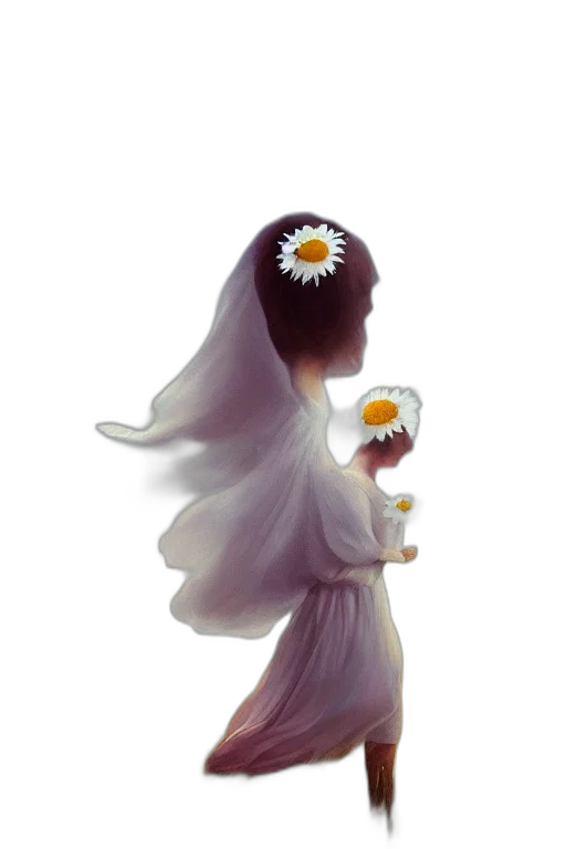 dress, flower, crown, jewelry transparent PNG cut-out