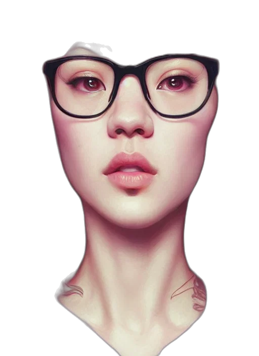 face, jewelry, mask, photorealistic transparent PNG cut-out