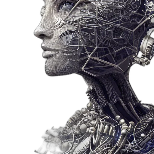 robot, face, mask, cyberpunk transparent PNG cut-out