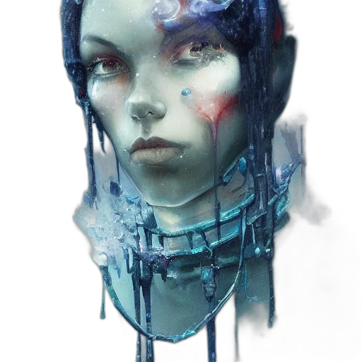 robot, face, mask, creature transparent PNG cut-out