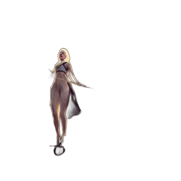 staff, jewelry, dress, creature transparent PNG cut-out