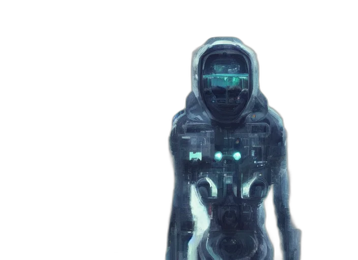 robot, face, creature, mask transparent PNG cut-out