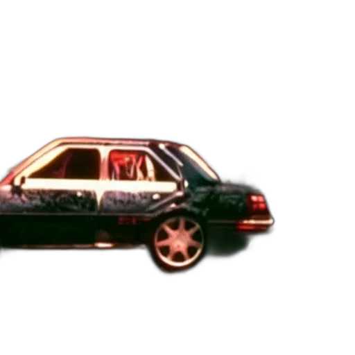 car, weapon, vaporwave, 3d render transparent PNG cut-out