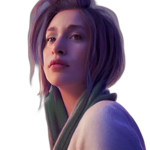 face, jacket, staff, creature transparent PNG cut-out