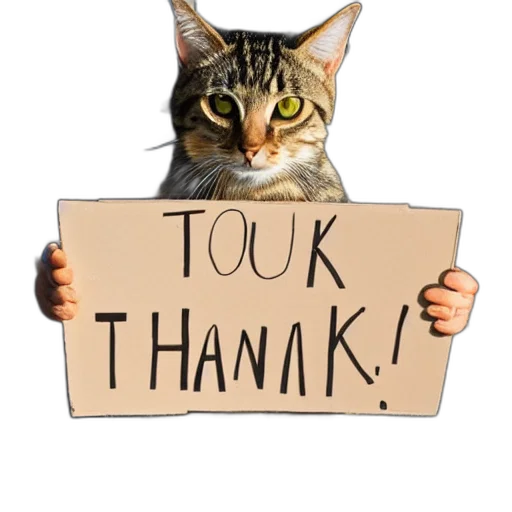 staff, tabby, cat, holding transparent PNG cut-out