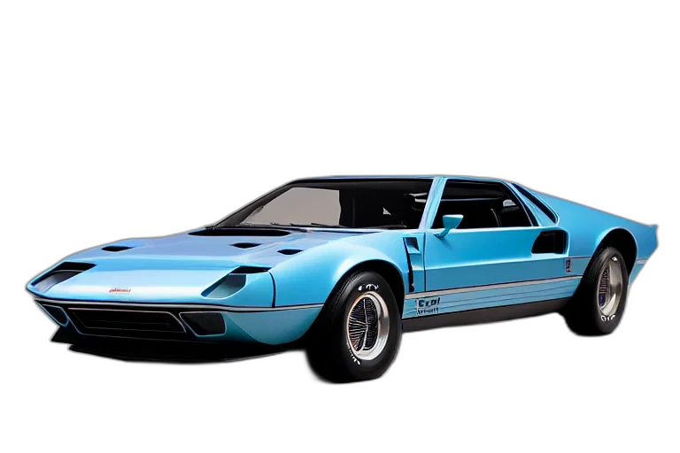 car, 3d render, vaporwave, photorealistic transparent PNG cut-out