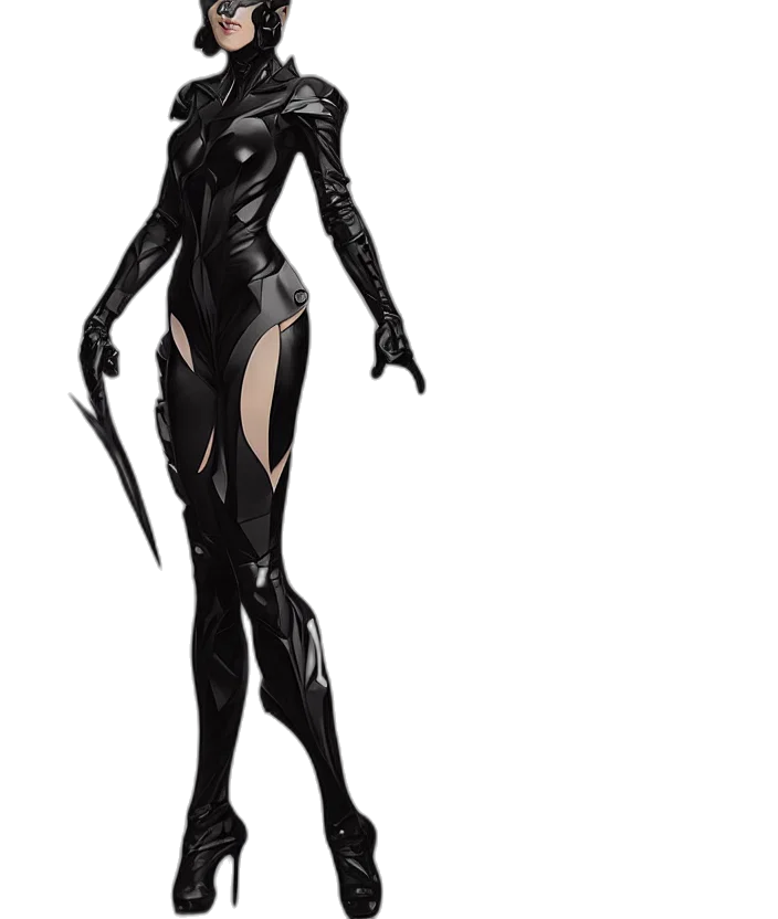dress, concept art, comic book art, 3d render transparent PNG cut-out